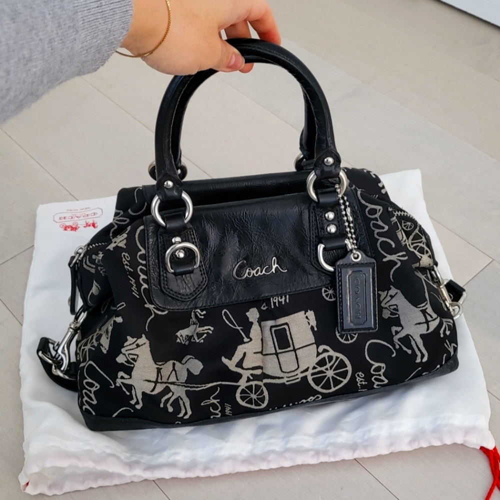 Coach Ashley Horse Satchel Handbag